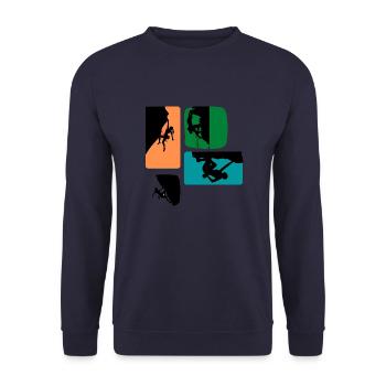 Climbing - Sweat-shirt Unisexe - marine - Devant - Alina (178cm) & Michal (187cm)