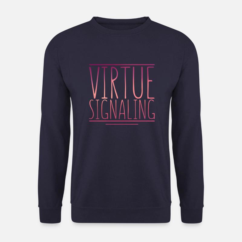 Virtue Signal - Unisex Pullover - Navy