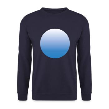 Sun blue with gradient 02 - Unisex Sweatshirt - navy - Front - Alina (178cm) & Michal (187cm)