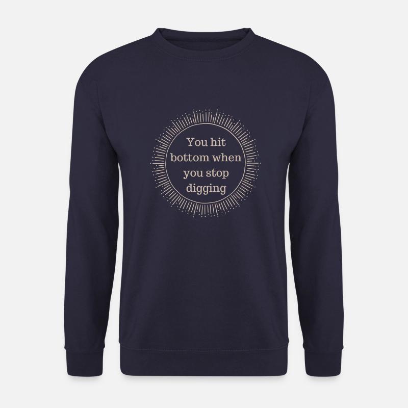 Wenn Sie den Boden erreichen - Unisex Pullover - Navy