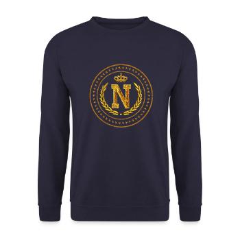 Ecusson Napoléon 06 - Sweat-shirt Unisexe - marine - Devant - Alina (178cm) & Michal (187cm)