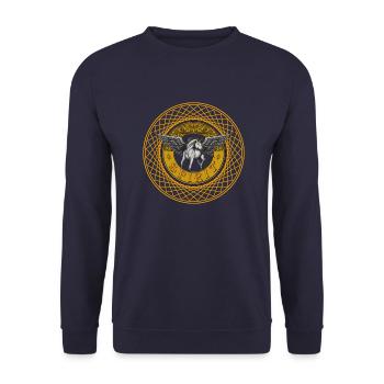du Pégase - Mythologie grecque - Sweat-shirt Unisexe - marine - Devant - Alina (178cm) & Michal (187cm)