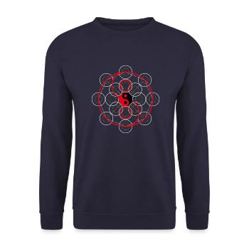 Illustration for spirituality - Unisex Sweatshirt - navy - Front - Alina (178cm) & Michal (187cm)