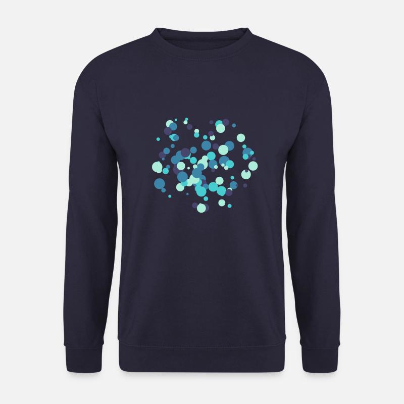 Abstract Circles Patterns - Unisex Sweatshirt - navy