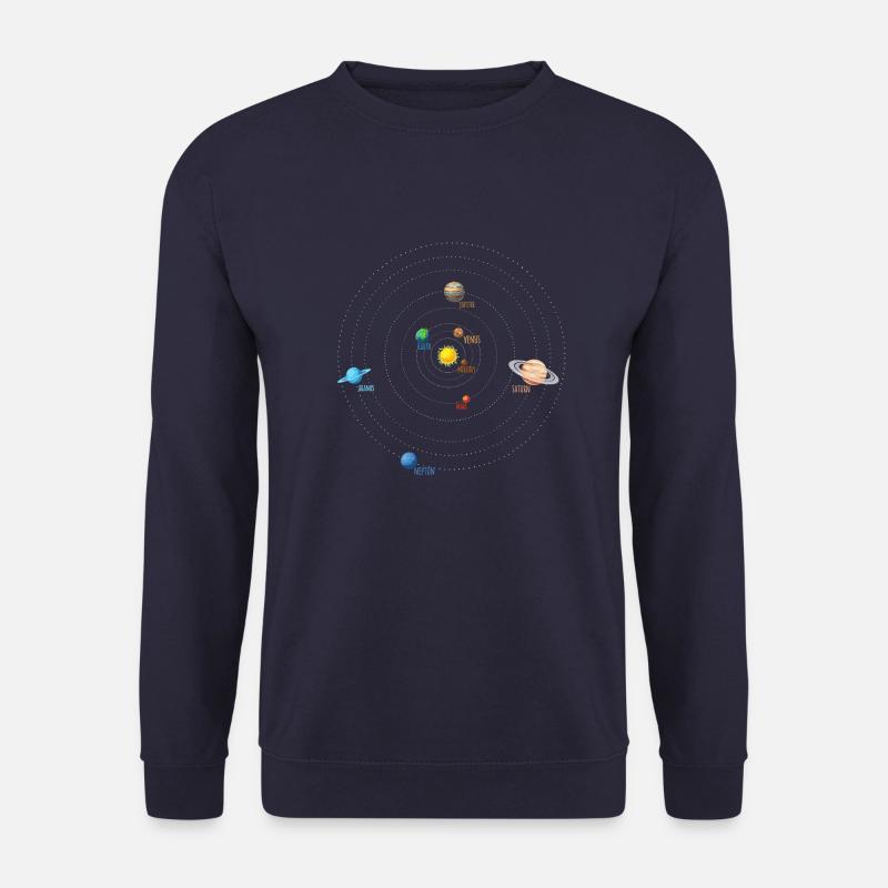 Unser Sonnensystem Englisch - Unisex Pullover - Navy