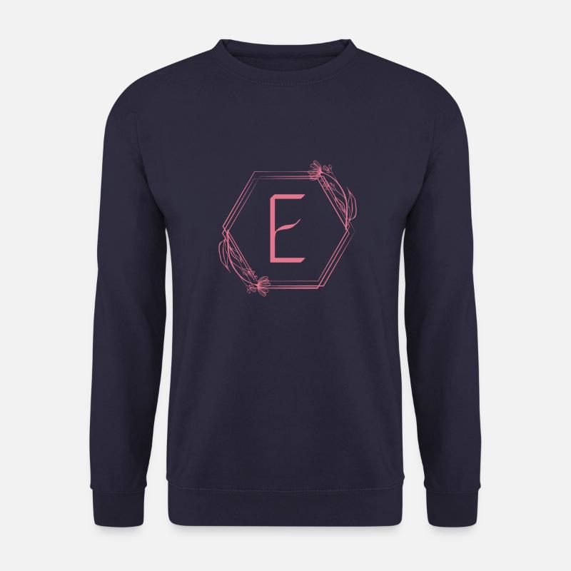 Letter E - Unisex Sweatshirt - navy