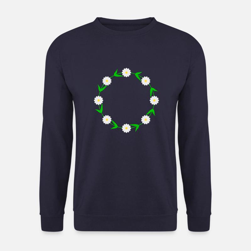 Blumenkranz Gänseblümchen - Unisex Pullover - Navy
