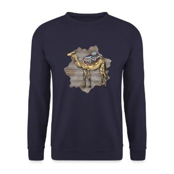 Chameau - Sweat-shirt Unisexe - marine - Devant - Alina (178cm) & Michal (187cm)