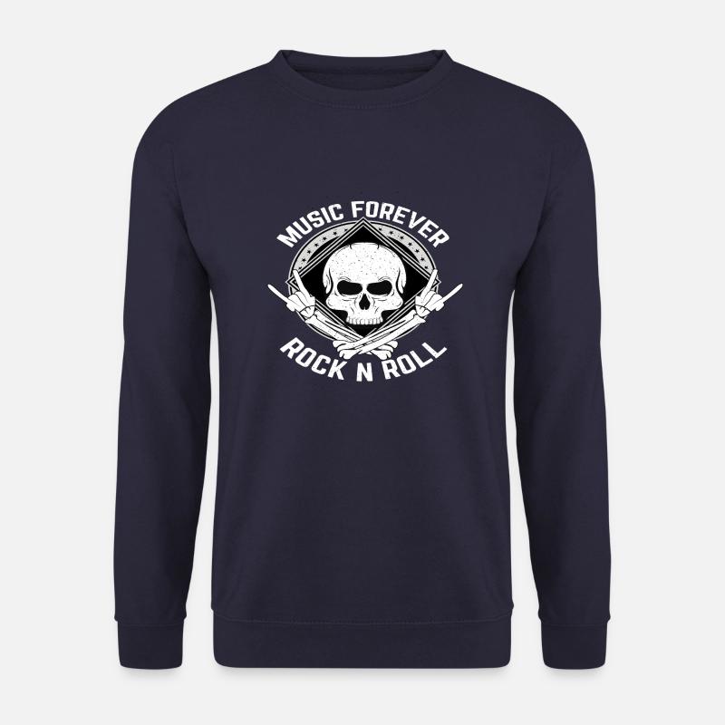 Music Forever Rock n Roll - Unisex Pullover - Navy