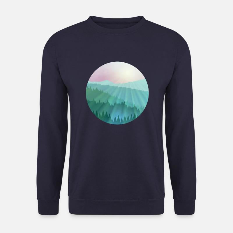 Nebelige Berglandschaft - Unisex Pullover - Navy