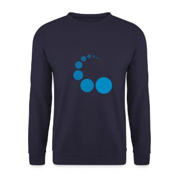 CIRCIRCLE BLUE - Sweat-shirt Unisexe - marine - Devant - Alina (178cm) & Michal (187cm)