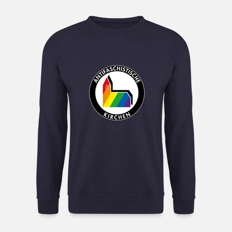 Antifaschistische Kirchen - Unisex Pullover - Navy