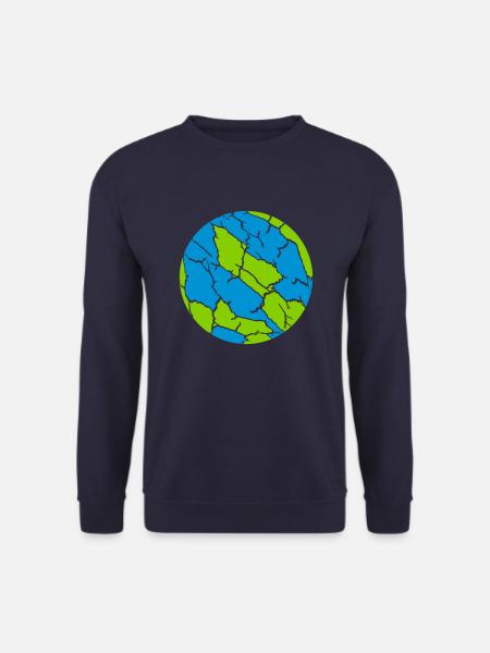 Bunter Ball Risse Muster - Unisex Pullover - Navy