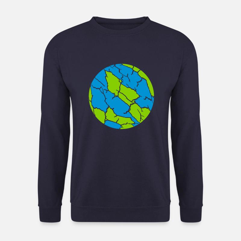 Bunter Ball Risse Muster - Unisex Pullover - Navy