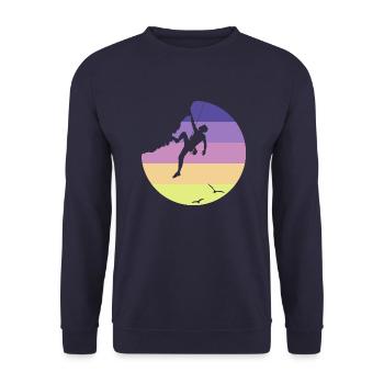 Escalade - Sweat-shirt Unisexe - marine - Devant - Alina (178cm) & Michal (187cm)