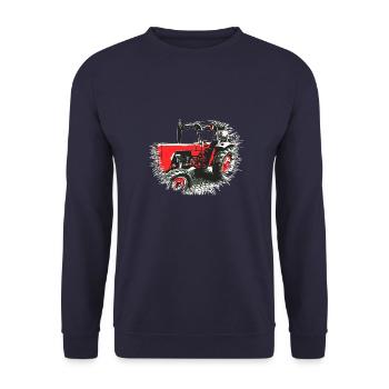 Tracteur - Sweat-shirt Unisexe - marine - Devant - Alina (178cm) & Michal (187cm)