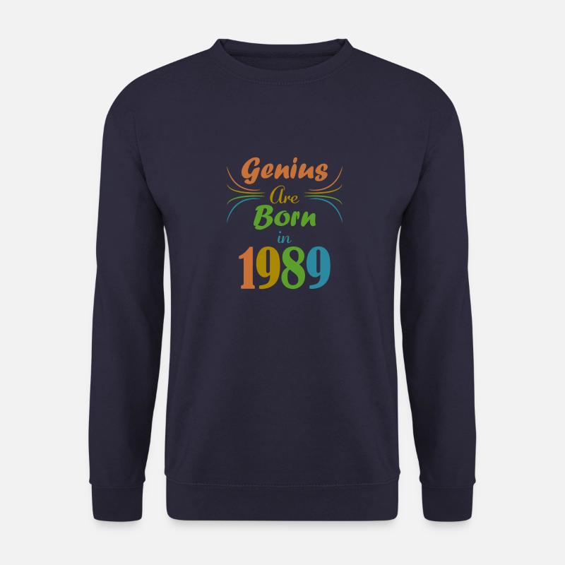 genius geboren 1989 - Unisex Pullover - Navy