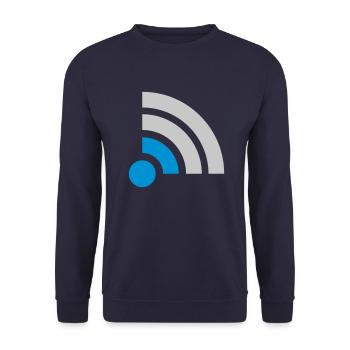 Icon Connection problems no Wifi - Unisex Sweatshirt - navy - Front - Alina (178cm) & Michal (187cm)