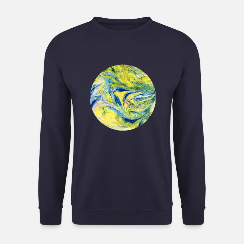 Farbverlauf gelb blau - Unisex Pullover - Navy
