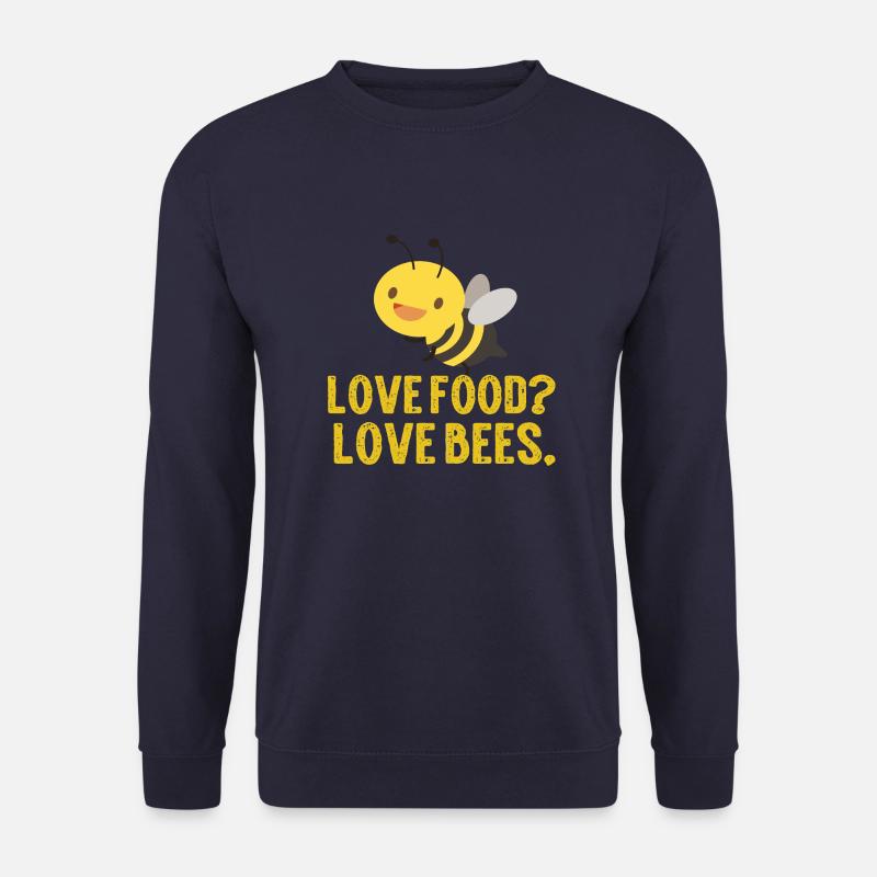 Love Food? Love Bees. - Unisex Pullover - Navy