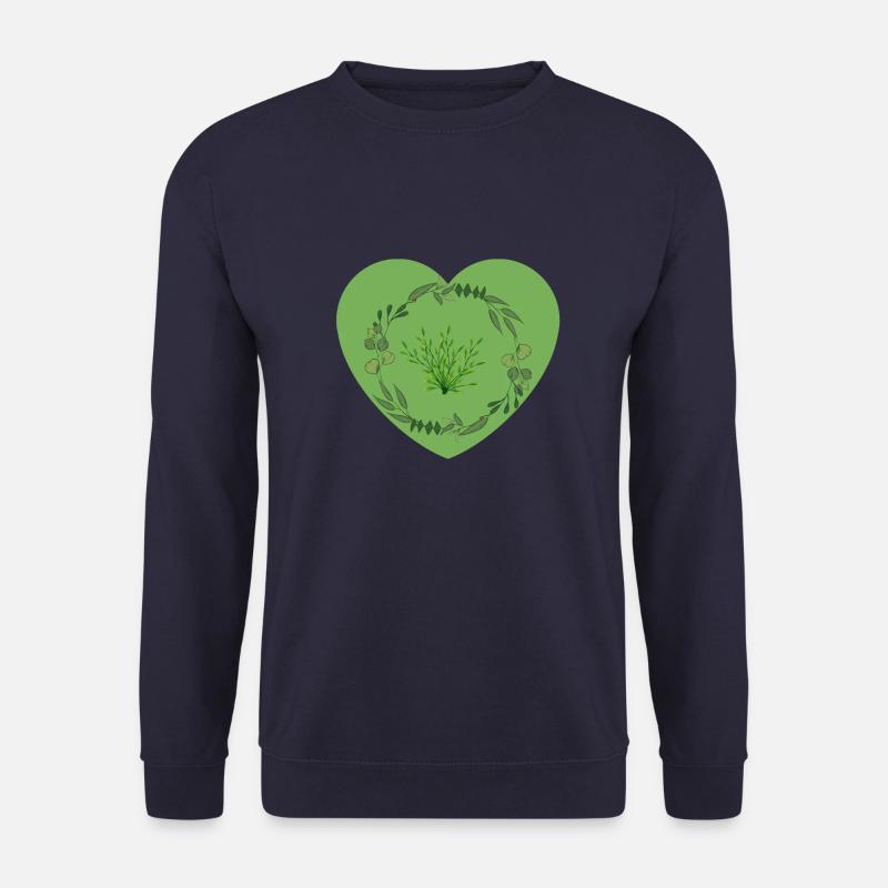 Grünes Herz - Unisex Pullover - Navy