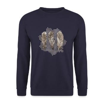 Stylo - Sweat-shirt Unisexe - marine - Devant - Alina (178cm) & Michal (187cm)