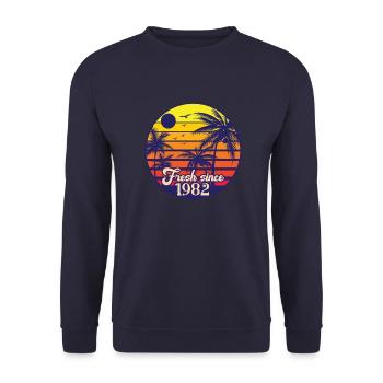 Vintage 1982 - Unisex Pullover - Navy - Vorne - Alina (178cm) & Michal (187cm)