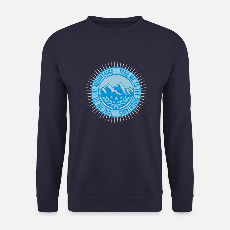 To the mountains Zitat - Unisex Pullover - Navy