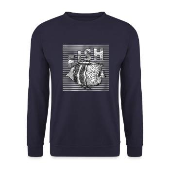 Poisson - Sweat-shirt Unisexe - marine - Devant - Alina (178cm) & Michal (187cm)