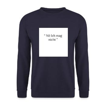 Nö - Unisex Pullover - Navy - Vorne - Alina (178cm) & Michal (187cm)