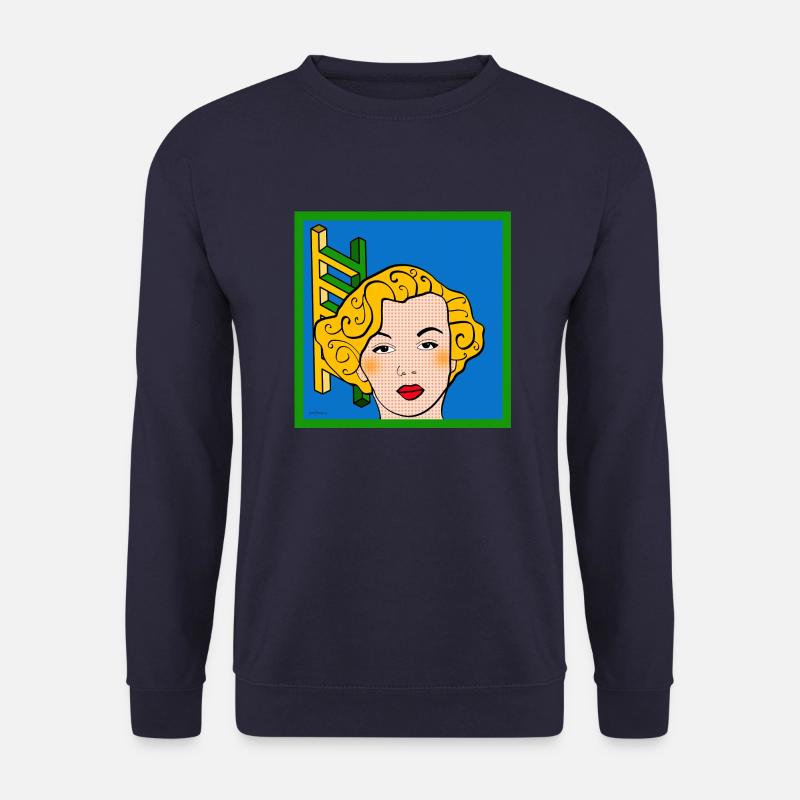 Groovie Chick T-Shirt - Unisex Pullover - Navy