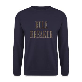 Rule Maker Rule Breaker - Unisex Sweatshirt - navy - Front - Alina (178cm) & Michal (187cm)