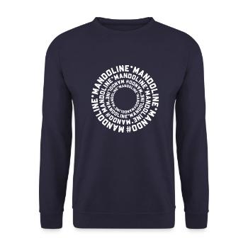Mandoline (Kreislogo) - Unisex Pullover - Navy - Vorne - Alina (178cm) & Michal (187cm)