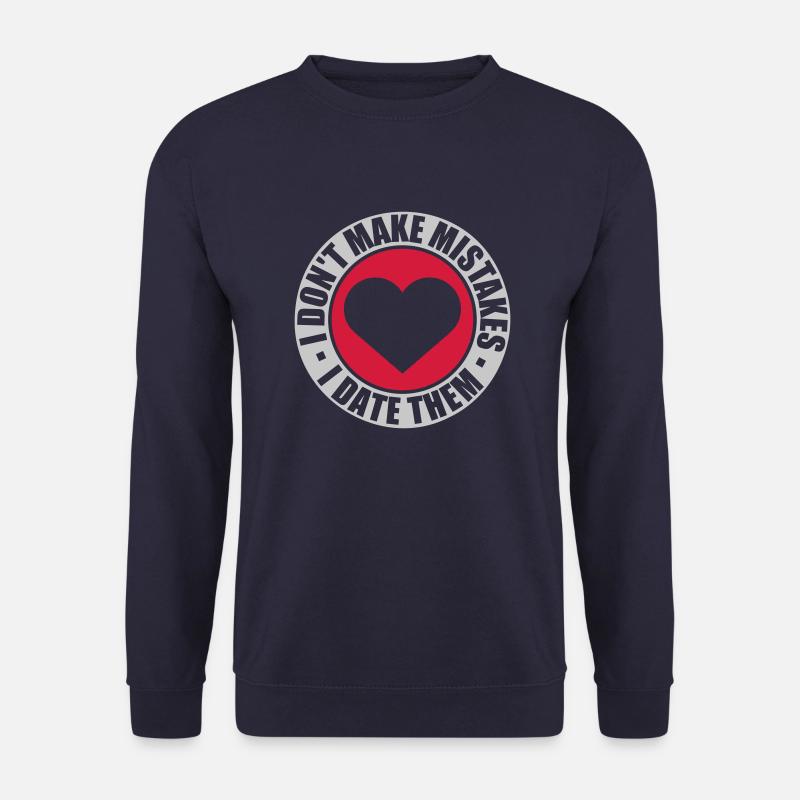 Date Mistakes Zitat Logo - Unisex Pullover - Navy