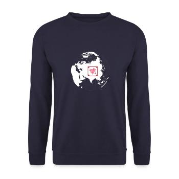 Asia - Unisex Pullover - Navy - Vorne - Alina (178cm) & Michal (187cm)