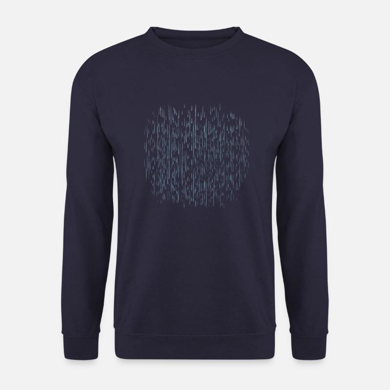 Regentropfen-Muster - Unisex Pullover - Navy