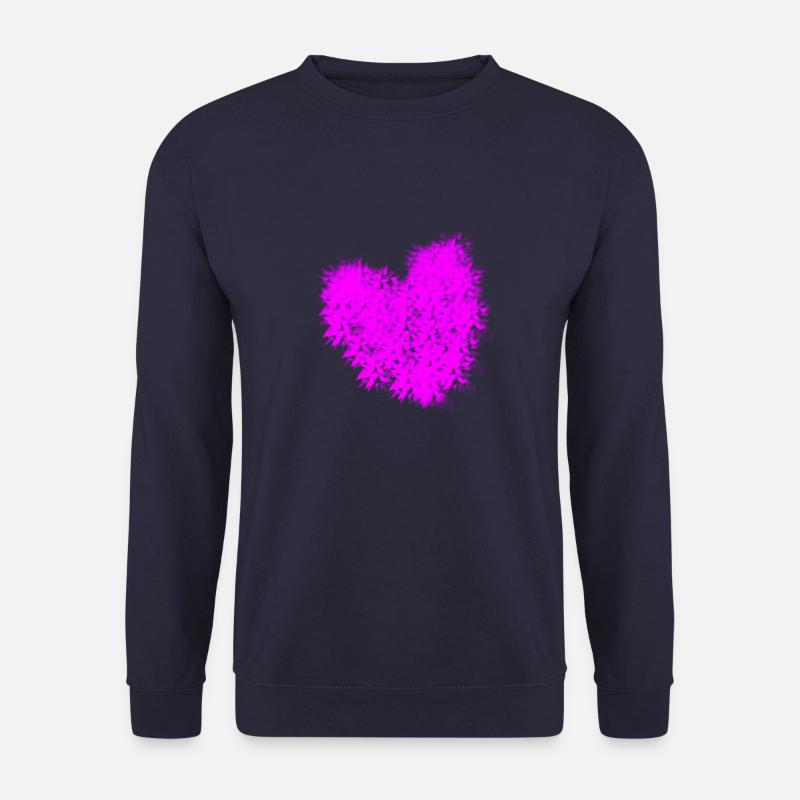 Heart - Unisex Pullover - Navy