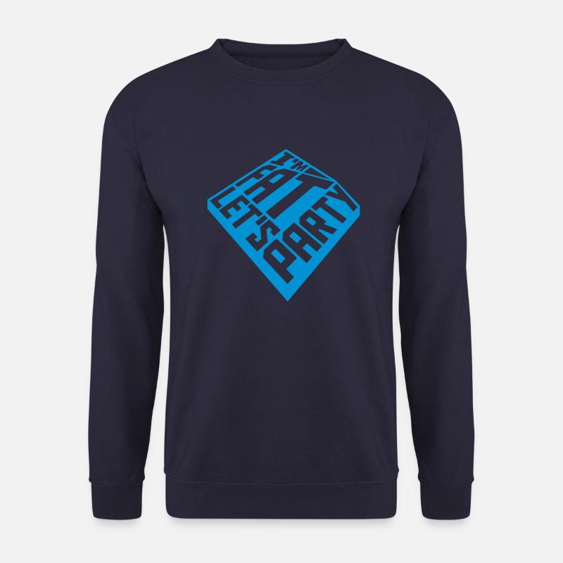 im fat lets party - Unisex Pullover - Navy