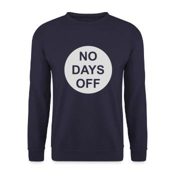 pas de jours de congé devis - Sweat-shirt Unisexe - marine - Devant - Alina (178cm) & Michal (187cm)