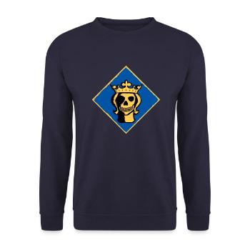 Stockholm dead head - Unisex Sweatshirt - navy - Front - Alina (178cm) & Michal (187cm)