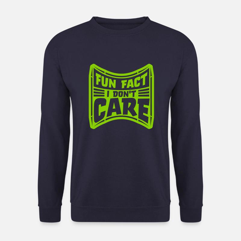 I dont care fact - Unisex Pullover - Navy
