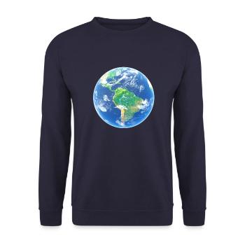 Planète Terre - Sweat-shirt Unisexe - marine - Devant - Alina (178cm) & Michal (187cm)