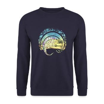 Caméléon - Sweat-shirt Unisexe - marine - Devant - Alina (178cm) & Michal (187cm)