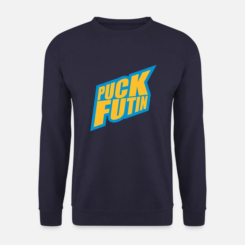 puck futin Logo Design - Unisex Pullover - Navy
