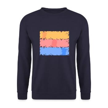 team 7 - Sweat-shirt Unisexe - marine - Devant - Alina (178cm) & Michal (187cm)