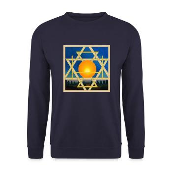 Secret Symbolism - Unisex Sweatshirt - navy - Front - Alina (178cm) & Michal (187cm)