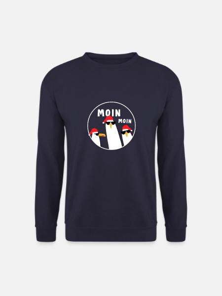 Moin Moin Möwen Weinachtedition - Unisex Pullover - Navy