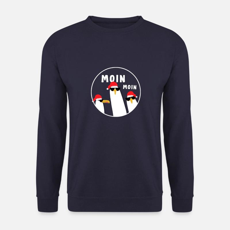 Moin Moin Möwen Weinachtedition - Unisex Pullover - Navy