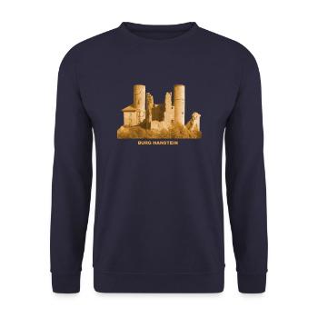 Château de Hanstein ruine Eichsfeld Bornhagen Thuringe - Sweat-shirt Unisexe - marine - Devant - Alina (178cm) & Michal (187cm)