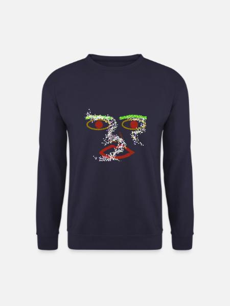 Kunstblumen und Frauen - Unisex Pullover - Navy